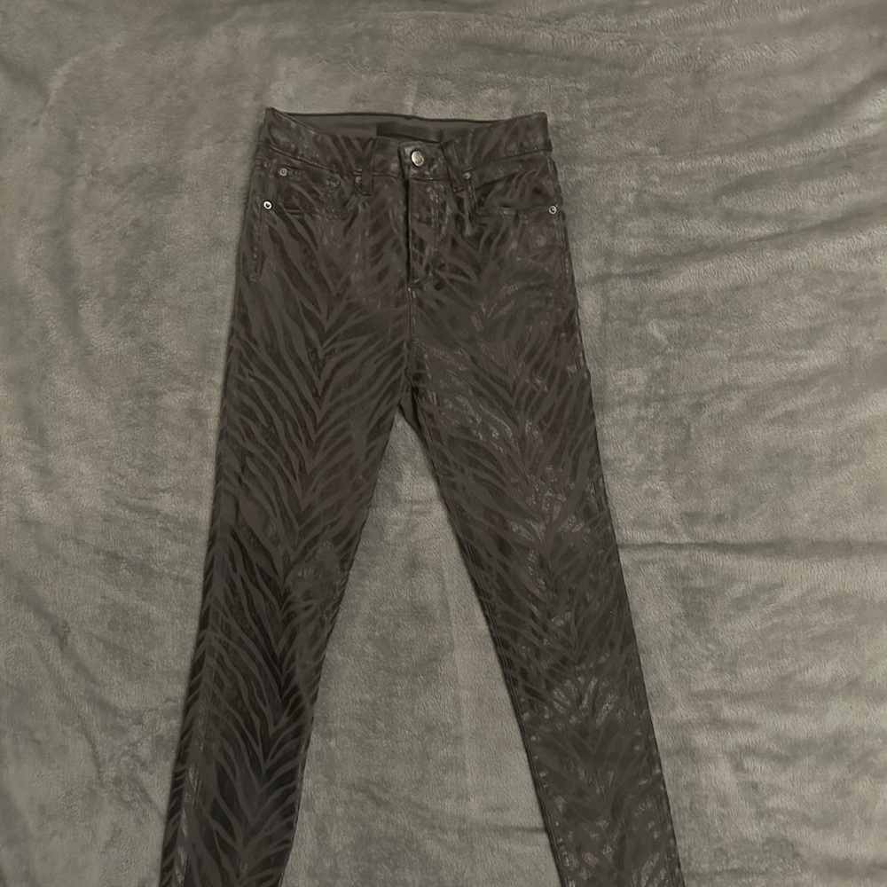 Joe’s zebra print jeans